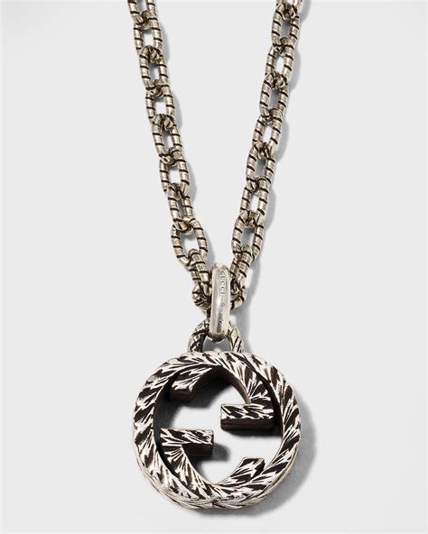 gucci ag 925|Gucci interlocking necklace.